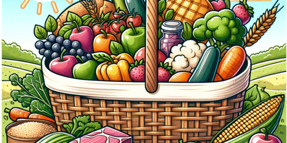 Kreasi Poster Makanan Sehat Kartun yang Menggugah Selera