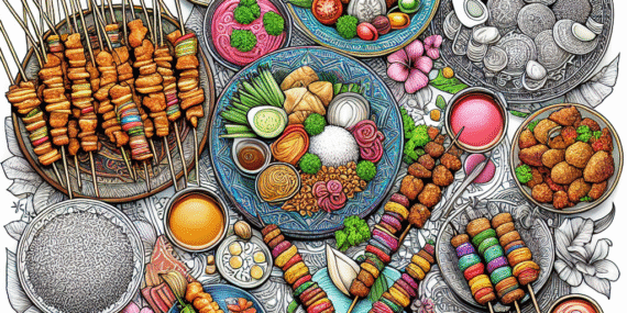 Mewarnai Gambar Makanan Tradisional Indonesia: Mengasah Kreativitas Sambil