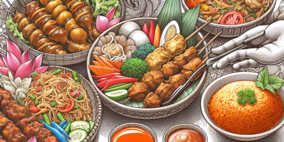 Keindahan Sketsa Makanan Tradisional Indonesia: Menyentuh Jiwa Lewat